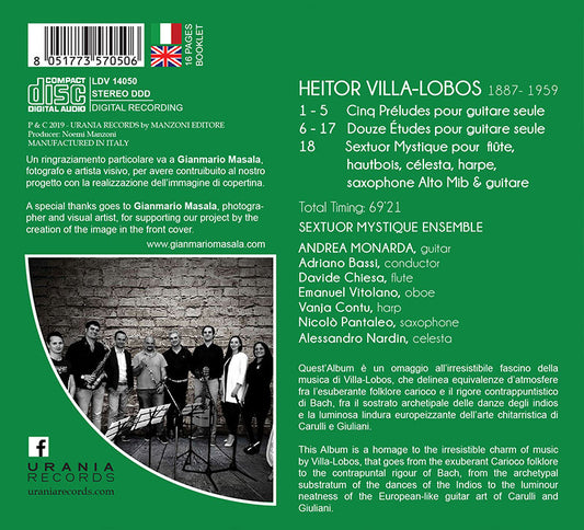 ヴィラ・ロボス: セックストゥール・ミスティークとその他のギター作品