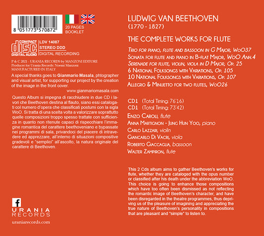 ベートーヴェン:フルートのための作品全集