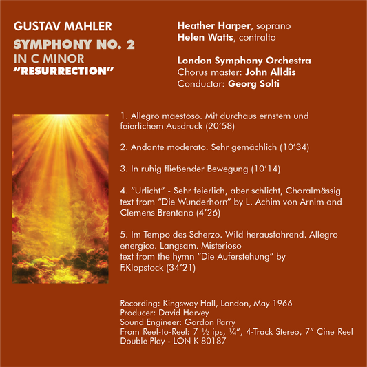 Mahler Symphonie Nr. 2 c-Moll „Auferstehung“ - Georg Solti London Symphony Orchestra