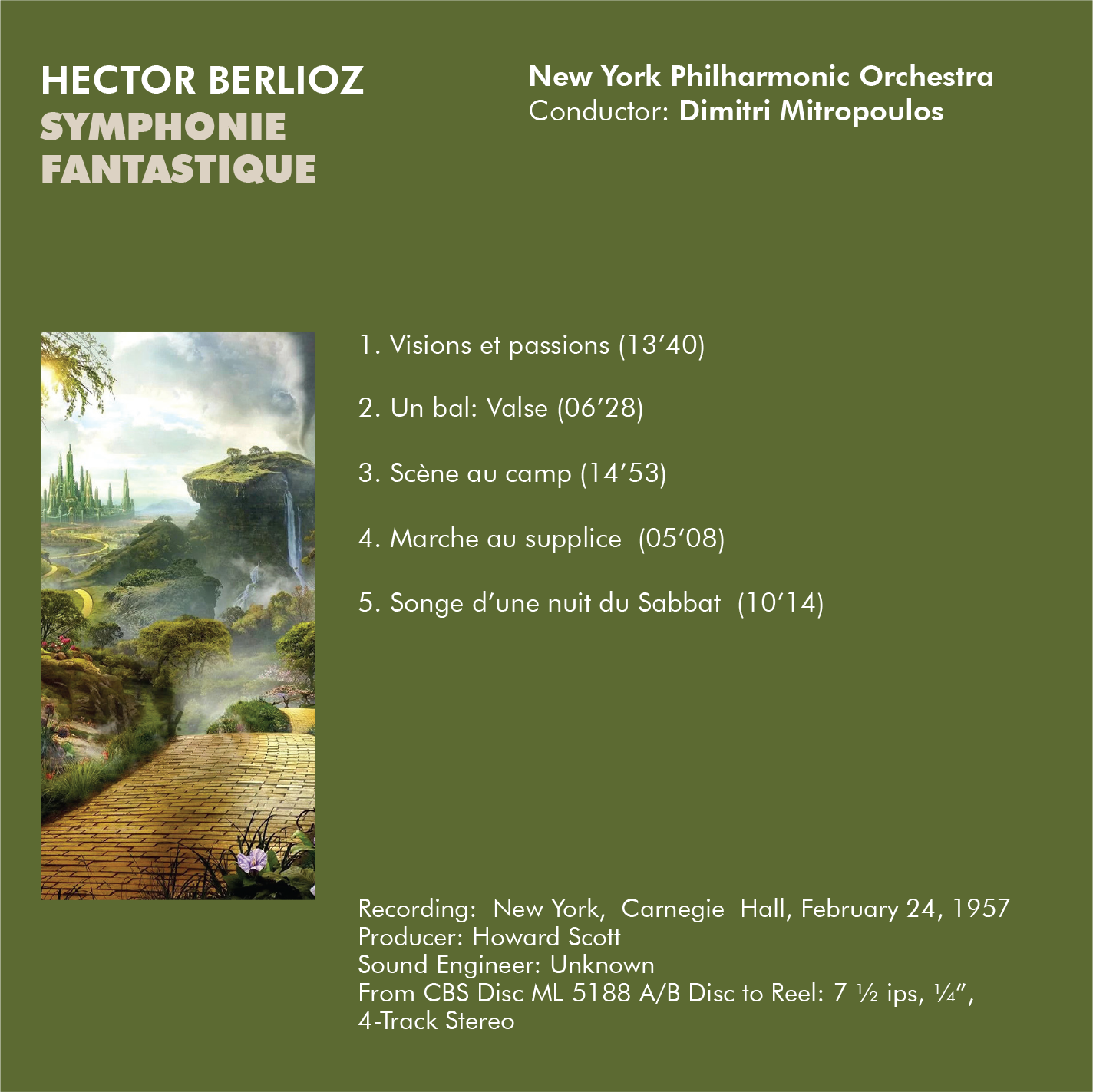 Mitropoulos Conducts Berlioz: Symphonie fantastique, Op. 14, H. 48 (Hi-Res & DSD)