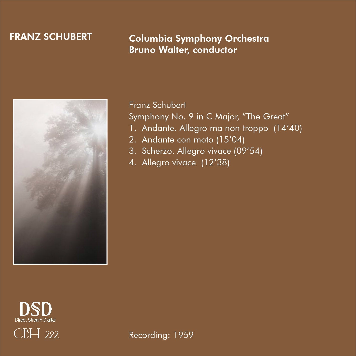 Schubert Symphony No. 9 - Bruno Walter Columbia Symphony Orchestra