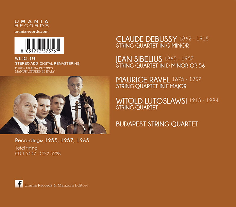 ブダペスト弦楽四重奏団の演奏