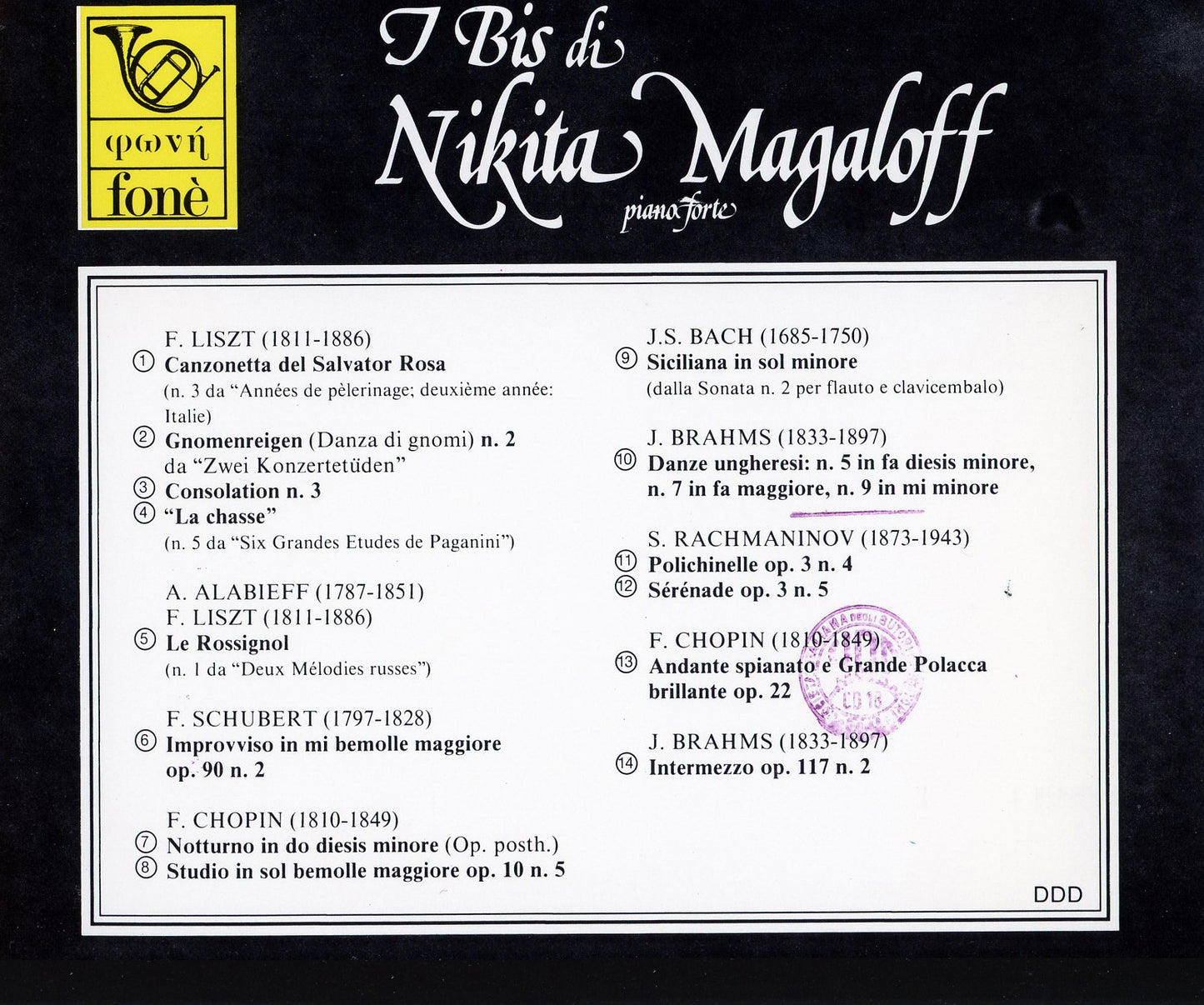 NIKITA MAGALOFFS ZUGABEN | Magaloff