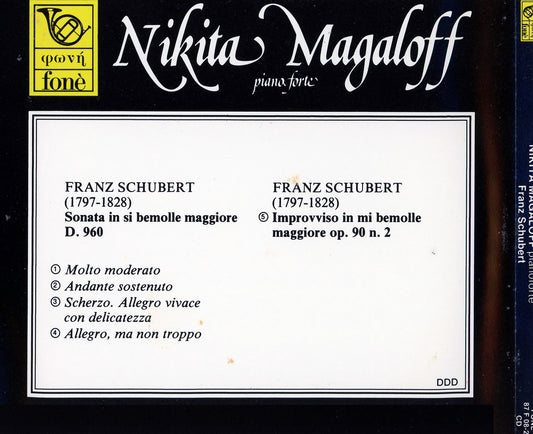 NIKITA MAGALOFF: SCHUBERT PIANO | Magaloff