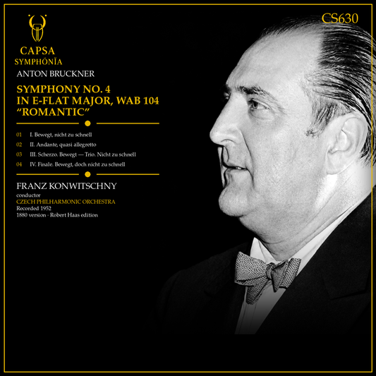 Bruckner Sinfonia n. 4 Romantica — tracklist, versione e crediti — Inlay Capsa Symphōnĭa CS630