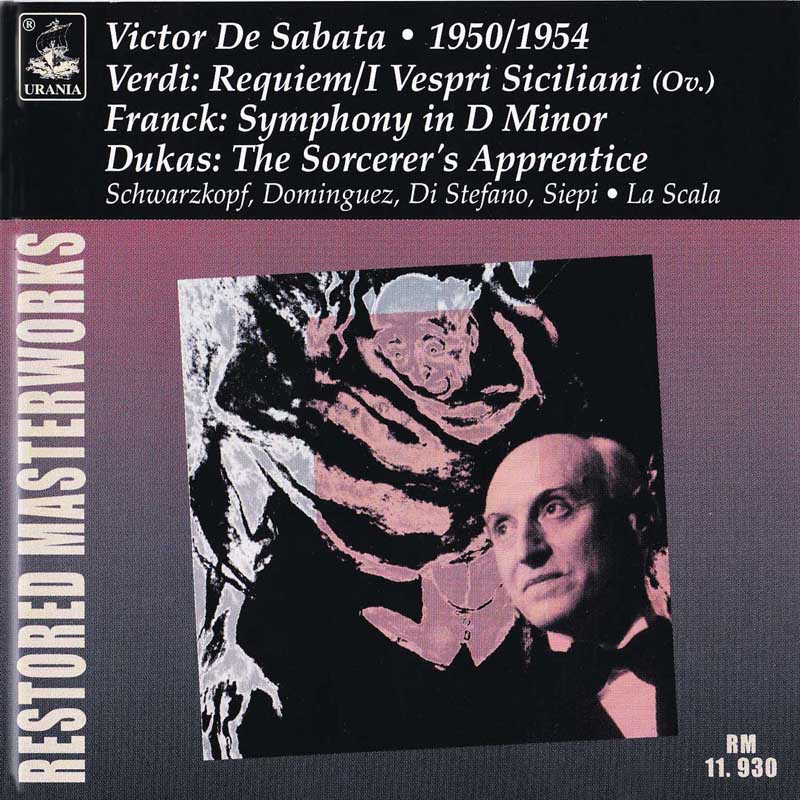 DE SABATA CONDUCTS VERDI, FRANCK, DUKAS