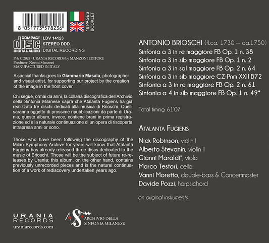 A. BRIOSCHI: CHAMBER SYMPHONY for 3 &amp; 4