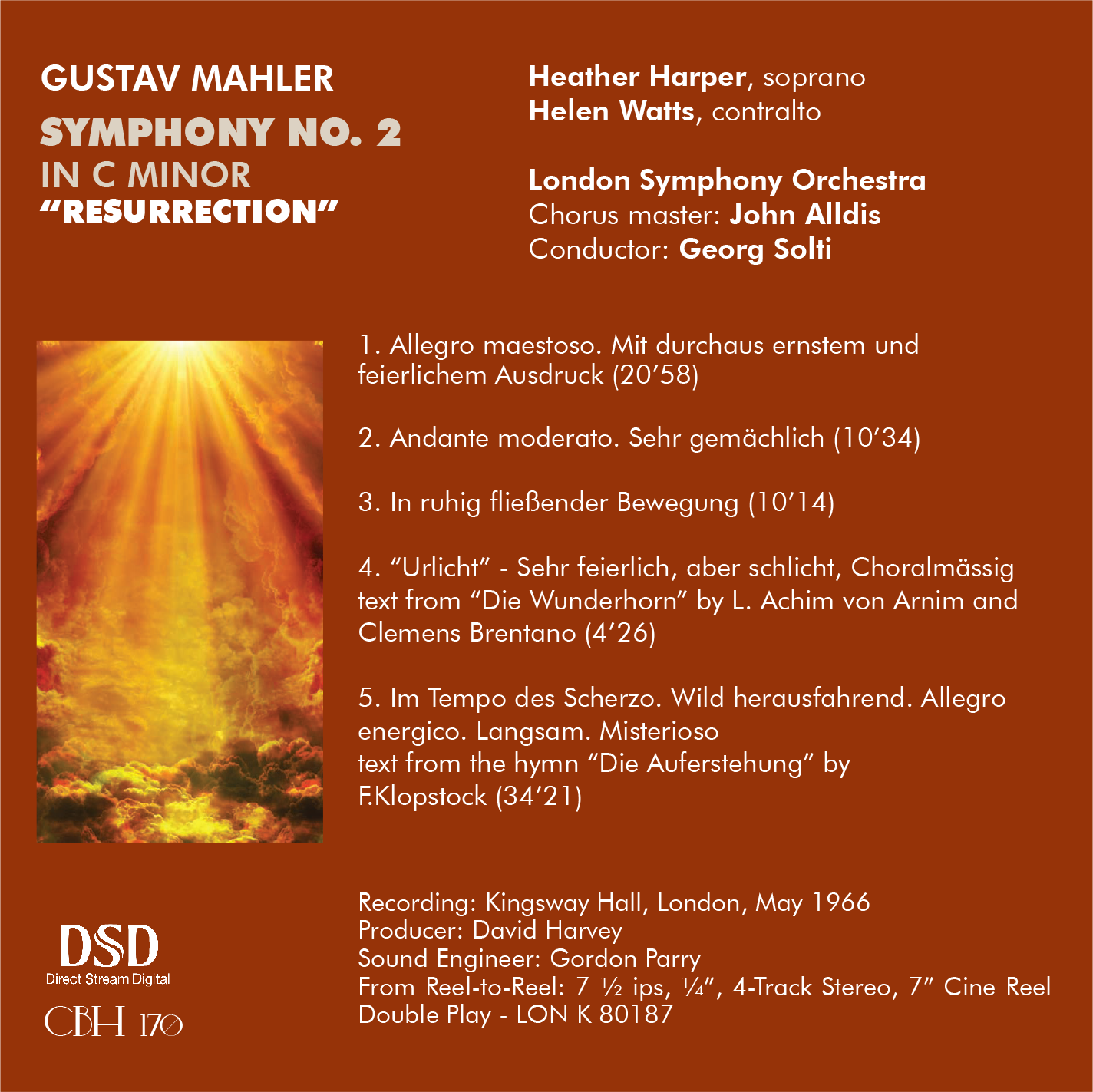 Mahler Symphony no. 2 in C minor “Resurrection” - Georg Solti London Symphony Orchestra