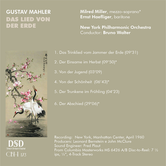 Mahler Das Lied von der Erde - Bruno Walter New York Philharmonic Orchestra