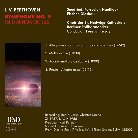 Beethoven Symphony no. 9 in D minor Op. 125 - Ferenc Fricsay Berliner Philharmoniker