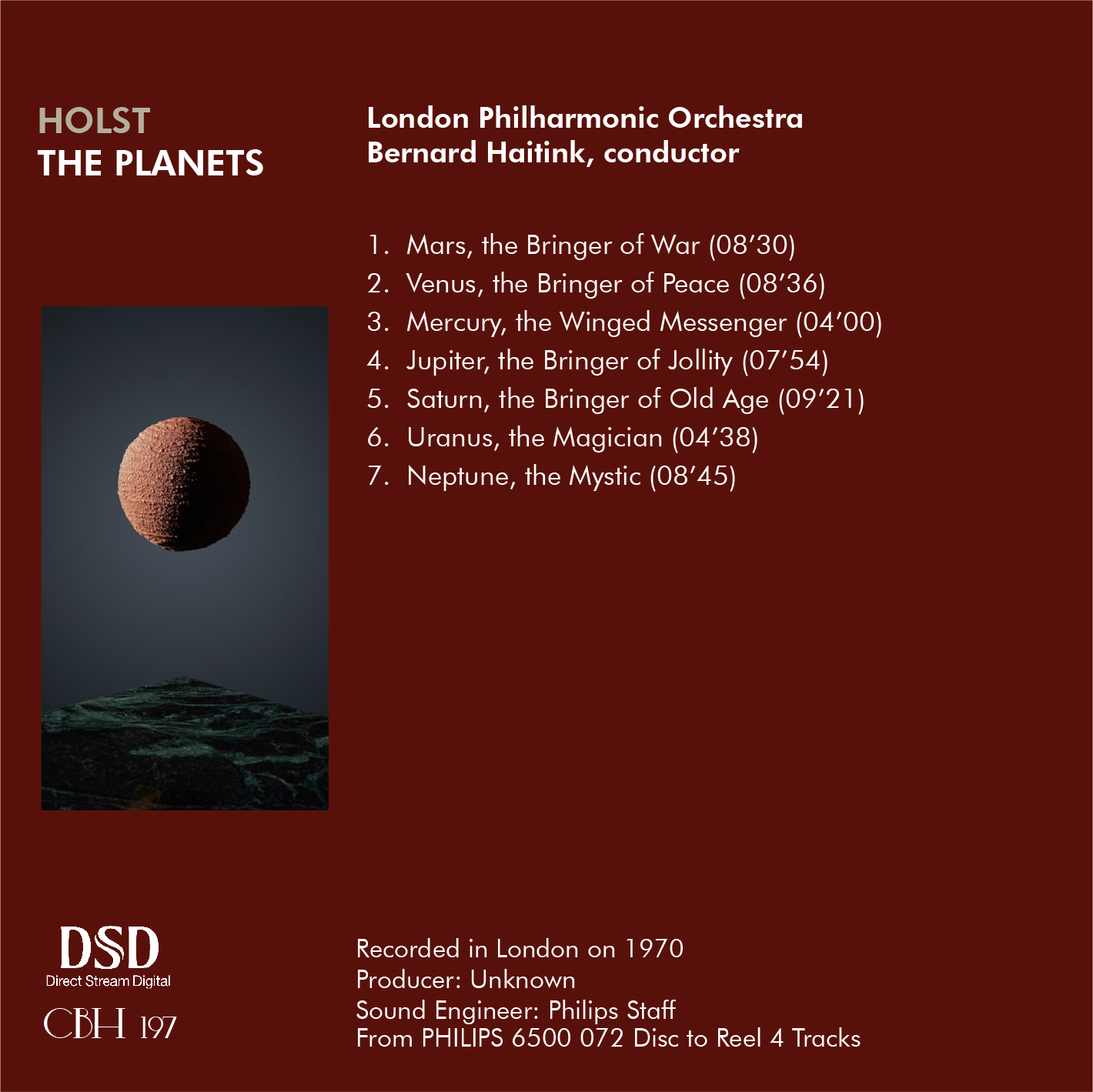 Holst The Planets - Bernard Haitink London Philharmonic Orchestra