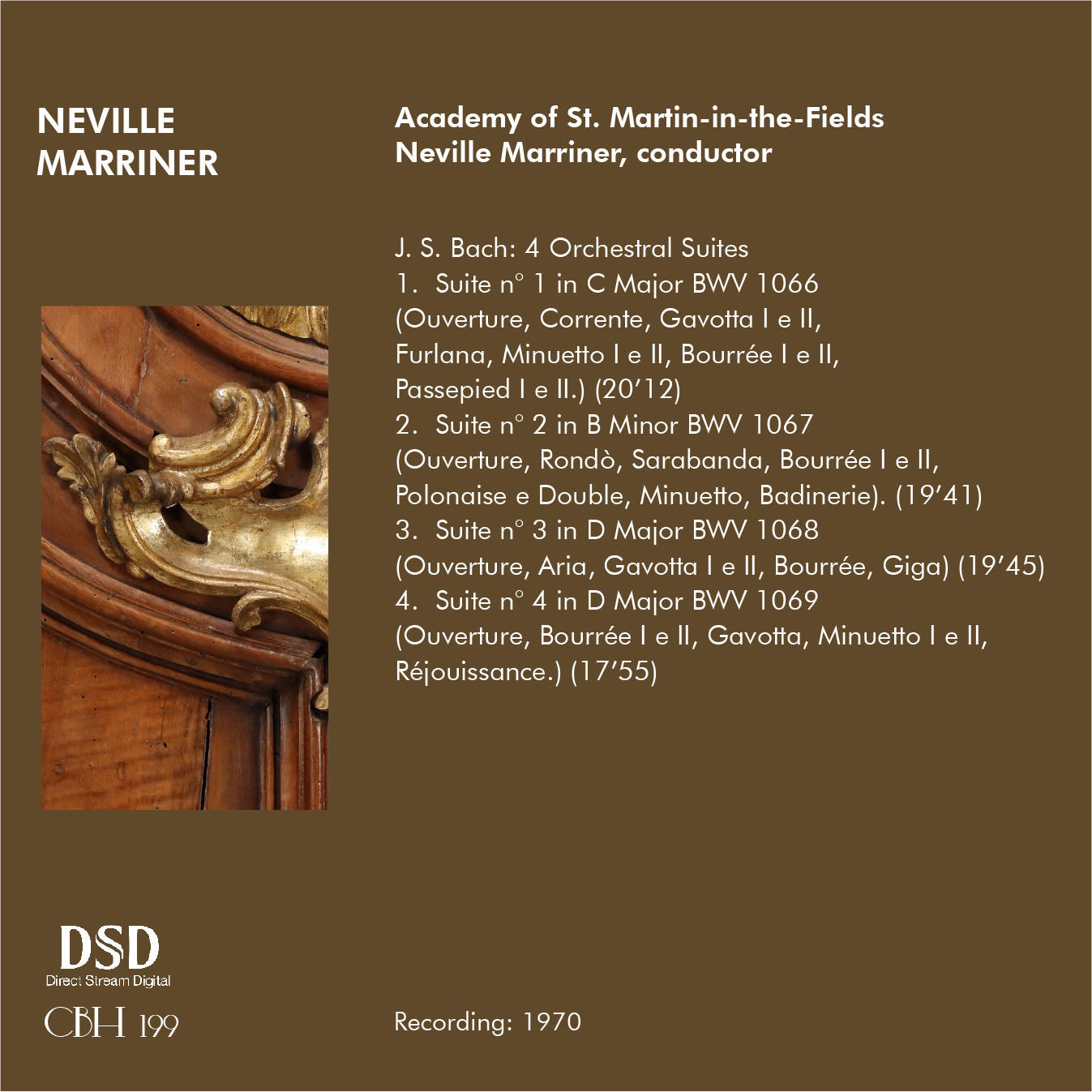 J. S. Bach 4 orchestral suites - Neville Marriner Academy of St. Martin-in-the-Fields