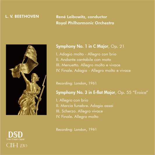 Beethoven Symphonies NOS. 1 & 3 - RENÉ LEIBOWITZ | ROYAL PHILHARMONIC