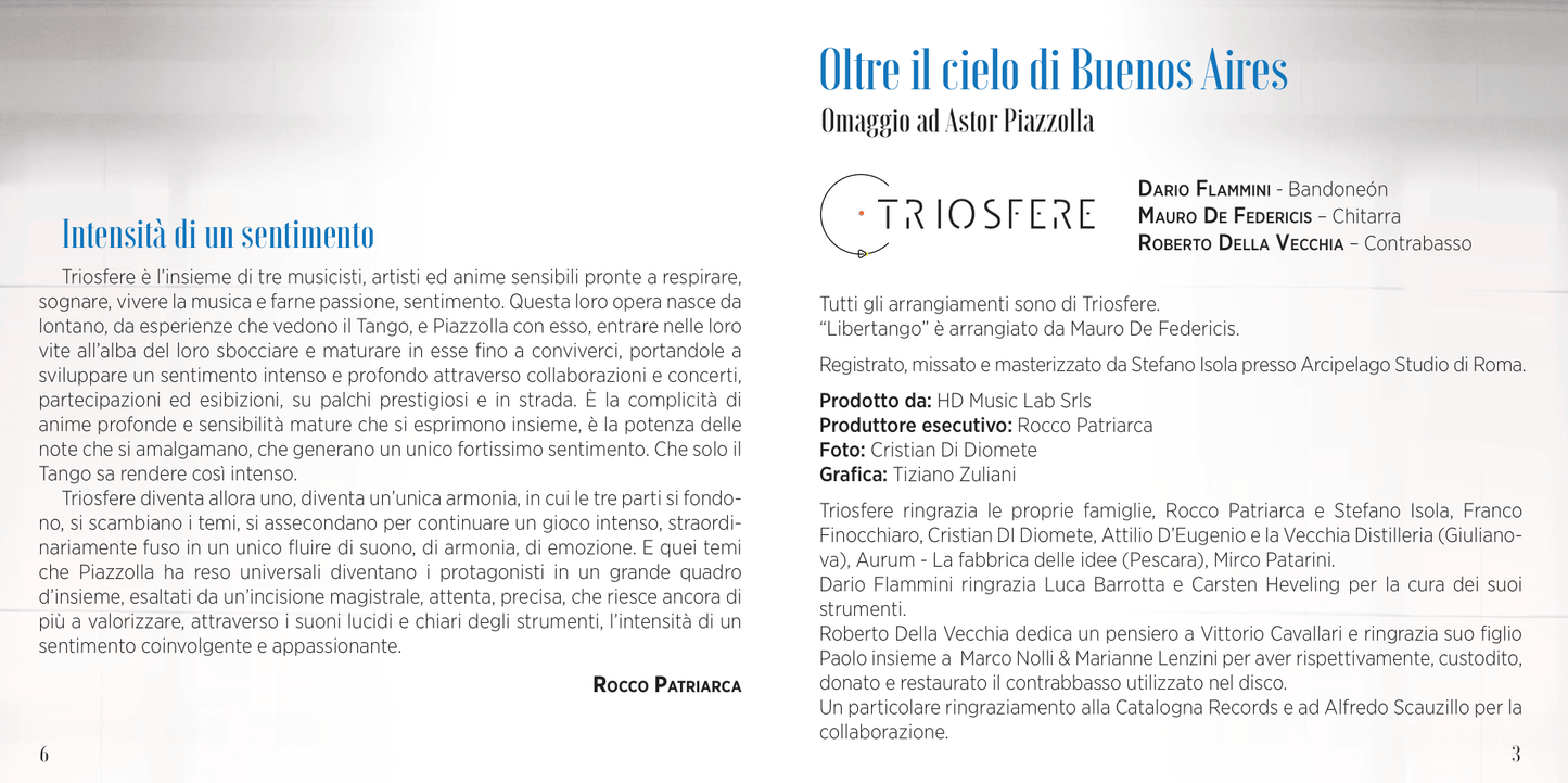 OLTRE IL CIELO DI BUENOS AIRES | Triosfere