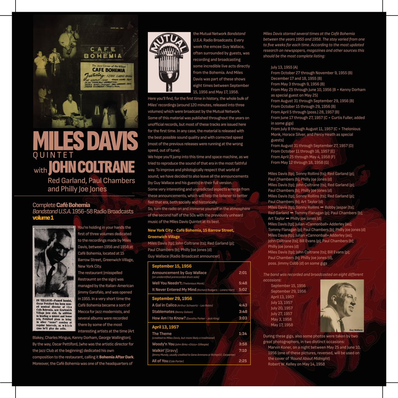 Miles Davis Quintet • Complete Café Bohemia Bandstand U.S.A. 1956-58 Radio Broadcasts • Volume 1