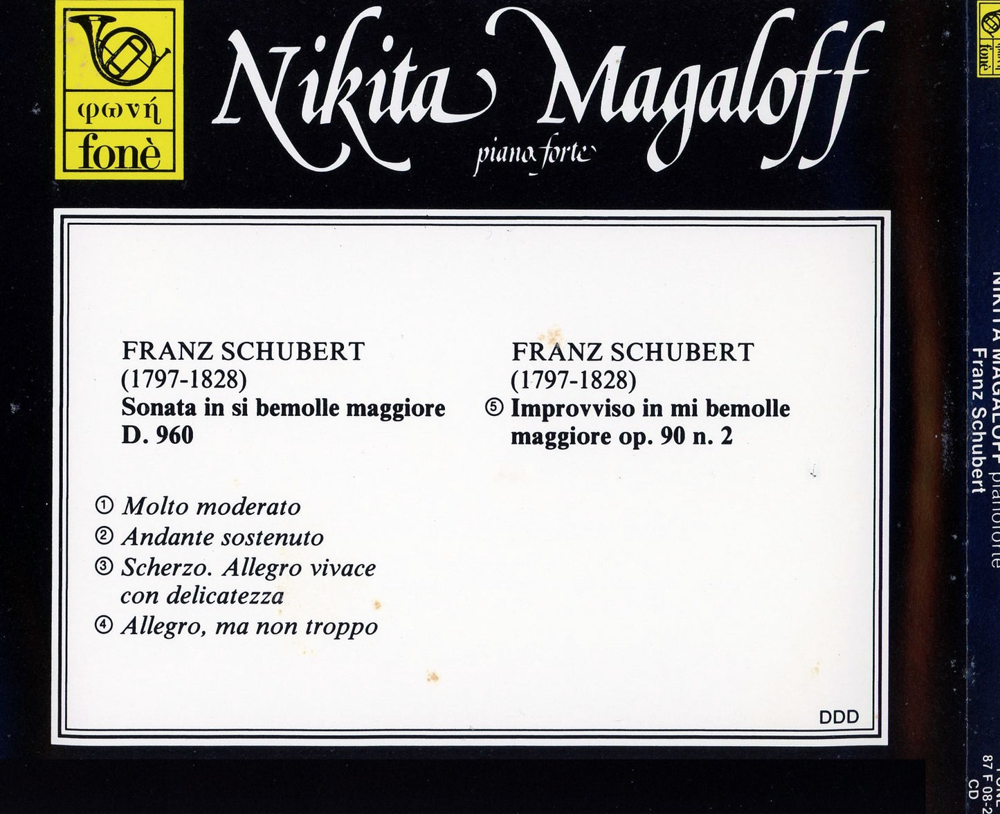 NIKITA MAGALOFF: PIANOFORTE SCHUBERT | Magaloff