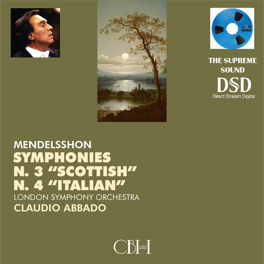 Mendelssohn Sinfonie n. 3 & 4 — Claudio Abbado, London Symphony Orchestra — Cover Capsa Symphōnĭa CS186