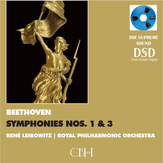 Beethoven Sinfonie n. 1 e n. 3 Eroica — René Leibowitz, Royal Philharmonic Orchestra — Cover Capsa Symphōnĭa CS230