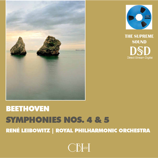 Beethoven Sinfonie n. 4 e n. 5 — René Leibowitz, Royal Philharmonic Orchestra — Cover Capsa Symphōnĭa CS232