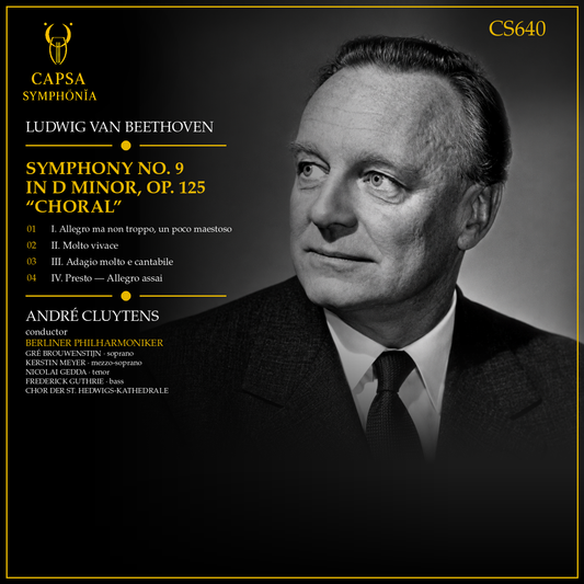 Beethoven Symphony No. 9 Choral — tracklist, soloists and credits — Inlay Capsa Symphōnĭa CS640
