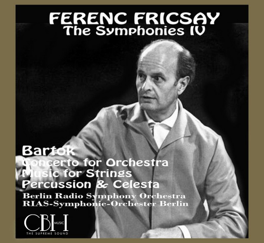 Cover CS618 — Ferenc Fricsay dirige Bartók, Musica per archi, percussione e celesta e Concerto per orchestra — Capsa Symphōnĭa