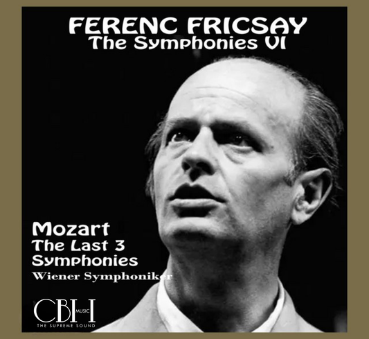 Cover CS620 — Ferenc Fricsay dirige i Wiener Symphoniker nelle Sinfonie n. 39, 40 e 41 “Jupiter” di Mozart — Capsa Symphōnĭa