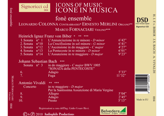 ICONS IN MUSIC, FONE ENSABLE | Fornaciari, Colonna, Merlini