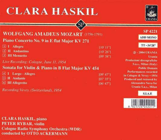 HASKIL PLAYS MOZART