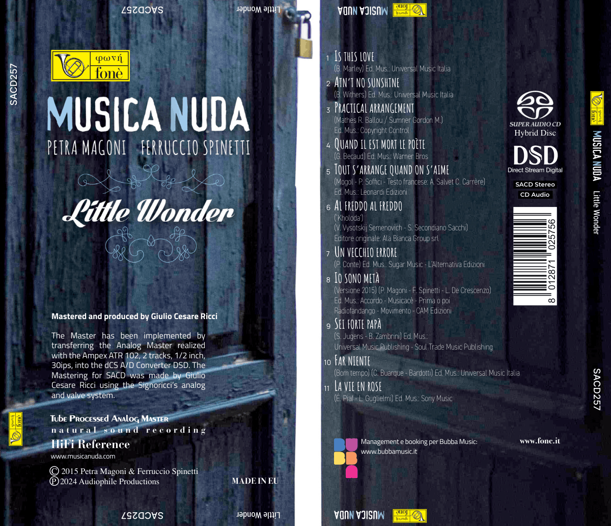 MUSICA NUDA - LITTLE WONDER | Magoni - Spinetti