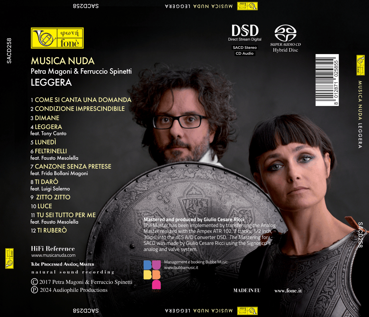 MUSICA NUDA - LEGGERA | Magoni - Spinetti