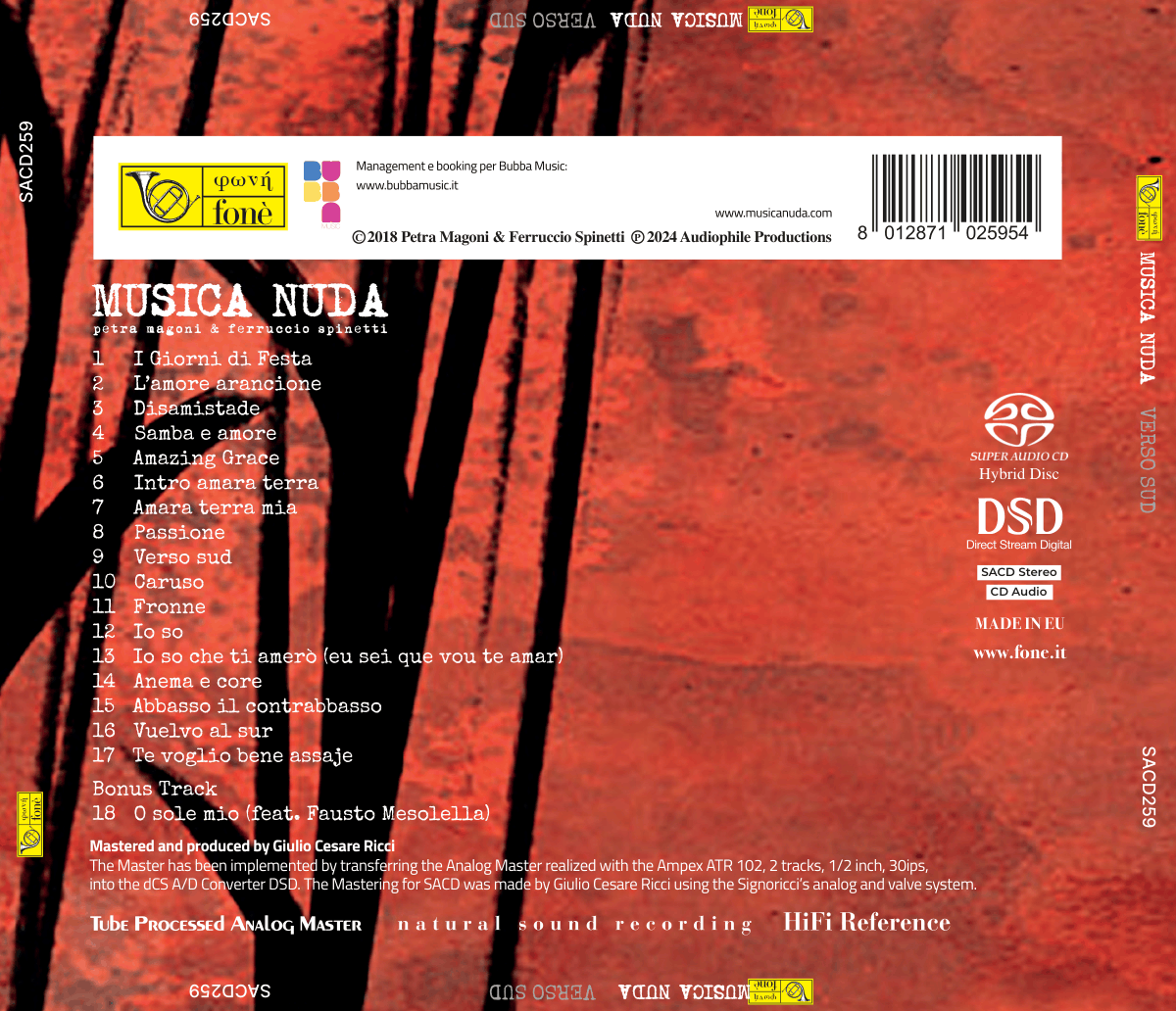 MUSICA NUDA - VERSO SUD | Magoni - Spinetti
